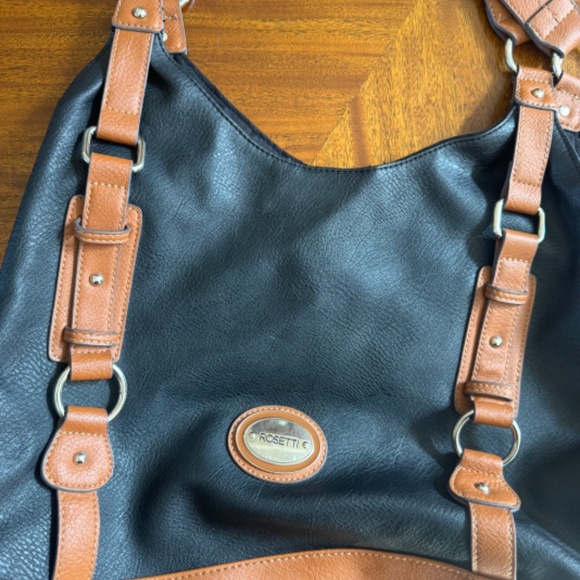 ROSETTI Two-Toned Black and Brown OTS Large Bag Like New! - Picture 6 of 10